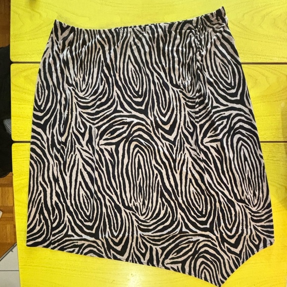 vintage 90s y2k zebra skirt stretchy - Picture 1 of 5